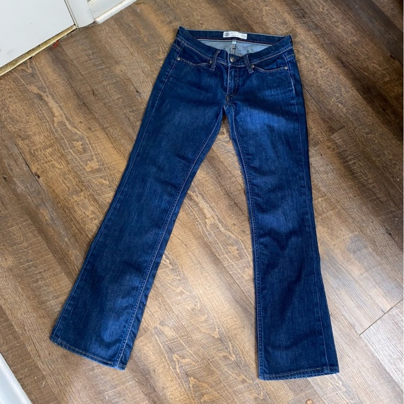 HABITUAL FOR TORY BY TRB DARK WASHED BOOT CUT LOW RISE SEXY JEANS SIZE 26 - Picture 3 of 10